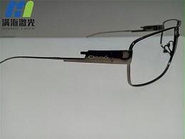 不锈钢眼镜架激光打标