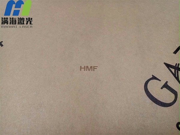亚克力板激光打标HMF字体