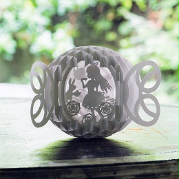定制3d球形镂空纸雕立体DIY手工纸艺球型纸雕灯摆件创意拼装折叠球